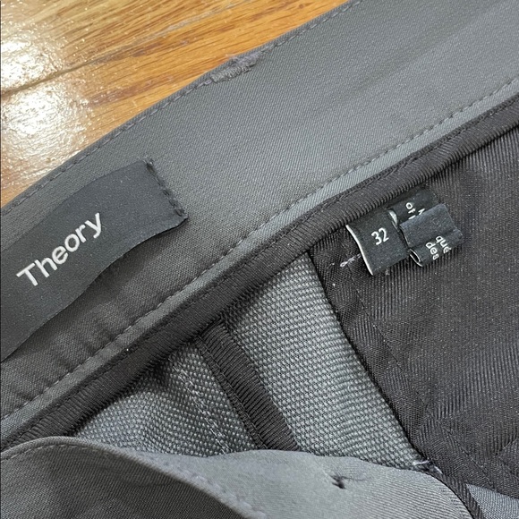 Men's theory grey strech Pants - Picture 2 of 7